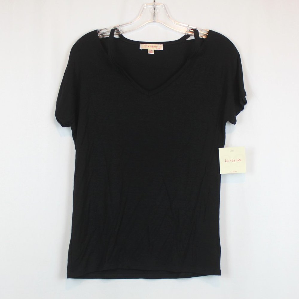 La Vie 89 Black Short Sleeve Soft Top